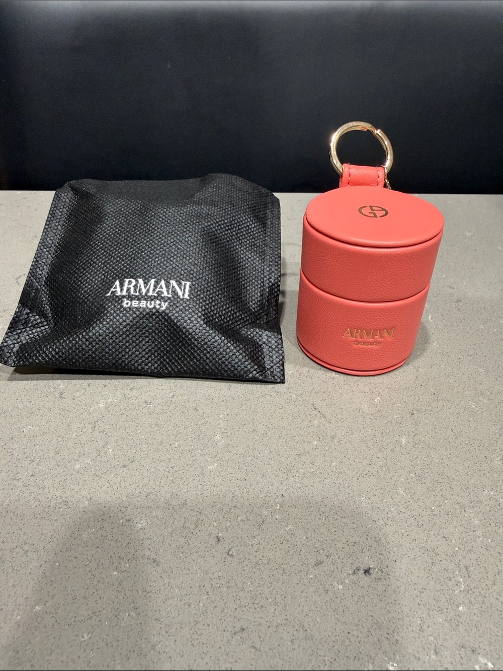 Giorgio Armani Coral  Key Chain for Armani Blush. New/unused
